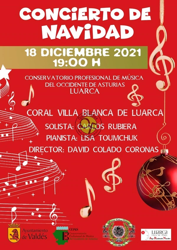 Concierto de Navidad 2021 de la Coral Villa Blanca de Luarca