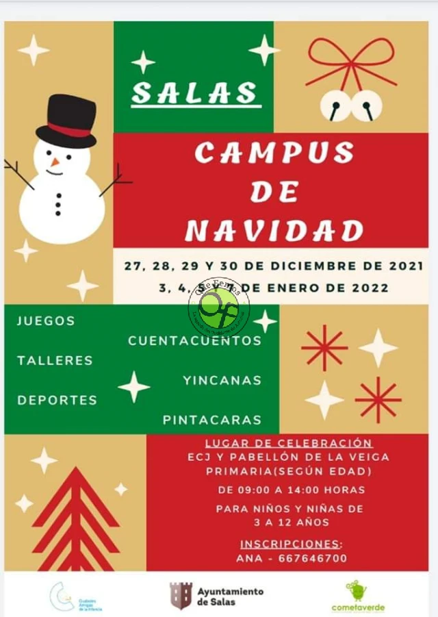 Campus de Navidad 2021/22 en Salas