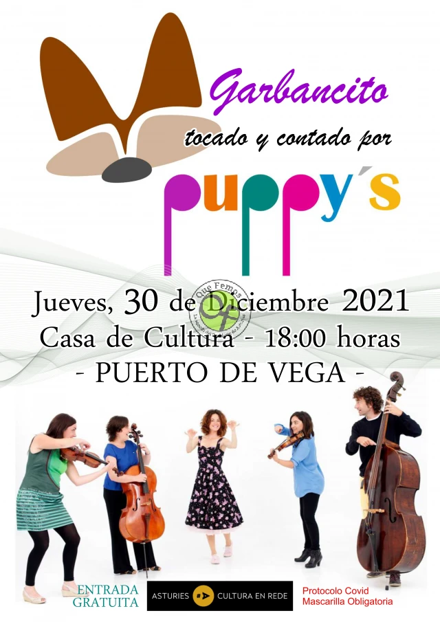 Puppy's ofrece un cuentacuentos musical en Puerto de Vega