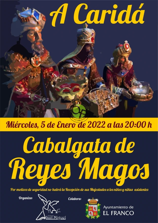 Cabalgata de los Reyes Magos 2022 en A Caridá