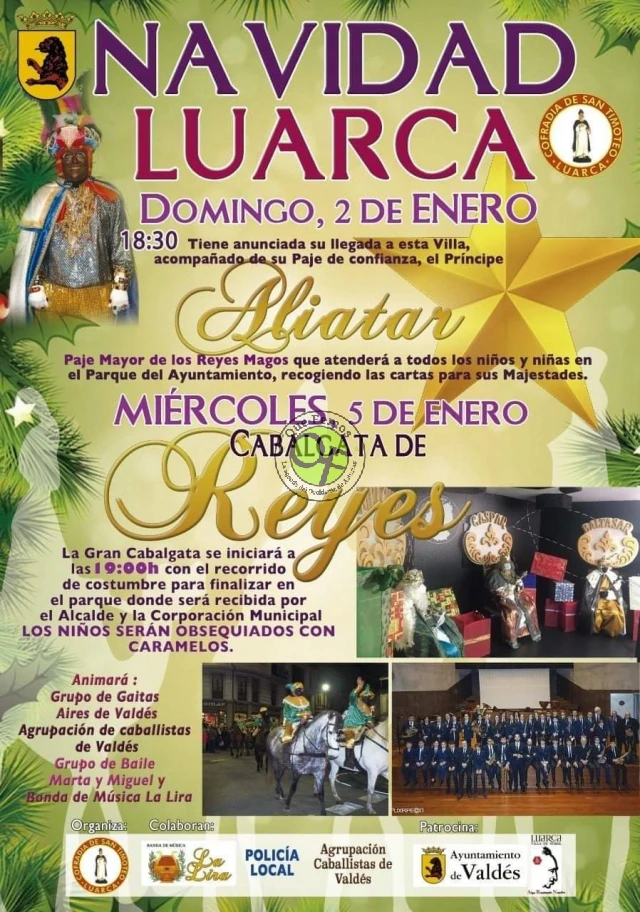 Navidad y gran Cabalgata de los Reyes Magos 2022 en Luarca