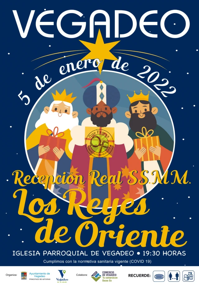 Cabalgata de los Reyes Magos 2022 en Vegadeo