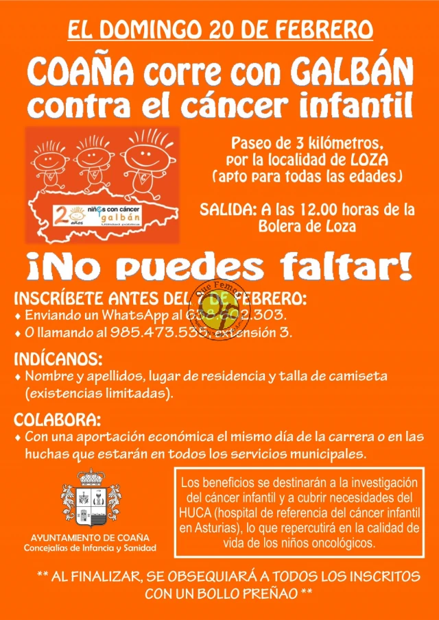 IV Carrera Galbán Contra el Cáncer Infantil 2022 en Coaña