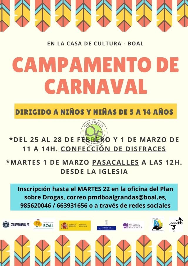 Campamento de Carnaval en Boal