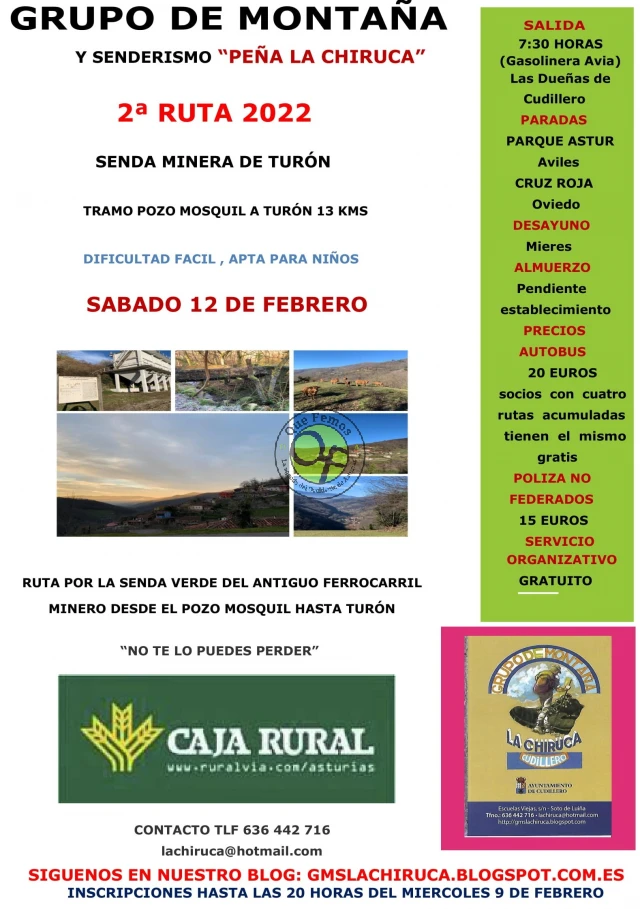 Grupo de Montaña La Chiruca: ruta de la Senda Minera del Valle de Turón