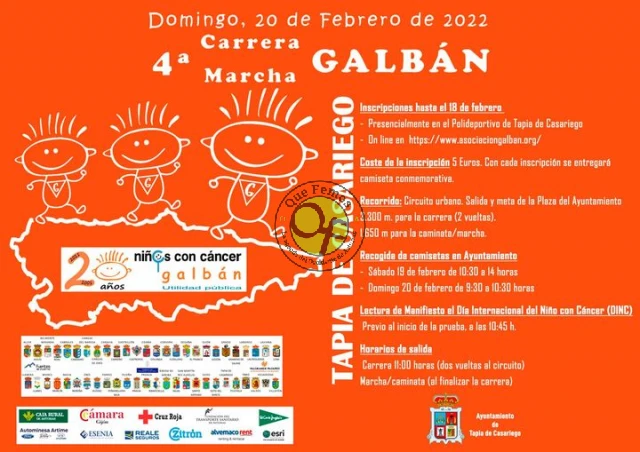 IV Carrera Galbán contra el cáncer infantil 2022 en Tapia de Casariego