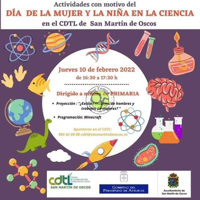 CDTL de Samartín d'Oscos: Día de la Mujer y la Niña en la Ciencia