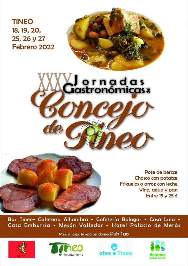 XXXV Jornadas Gastronómicas Concejo de Tineo 2022