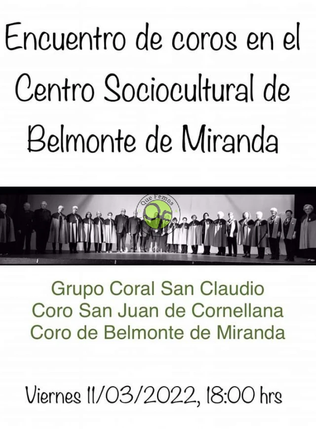 Encuentro de coros en Belmonte de Miranda