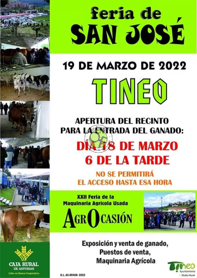 Feria de San José 2022 en Tineo (Cancelada)