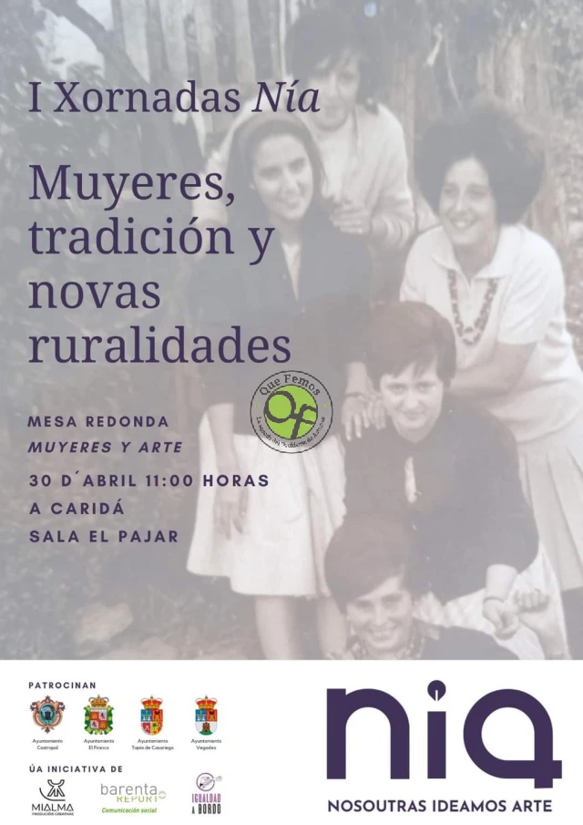 I Jornadas Nía en El Franco, Castropol, Tapia y Vegadeo: Muyeres, tradición y novas ruralidades