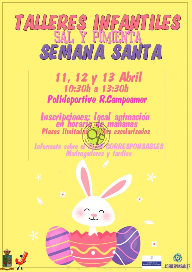 Talleres infantiles Sal y Pimienta: Semana Santa 2022 en Navia