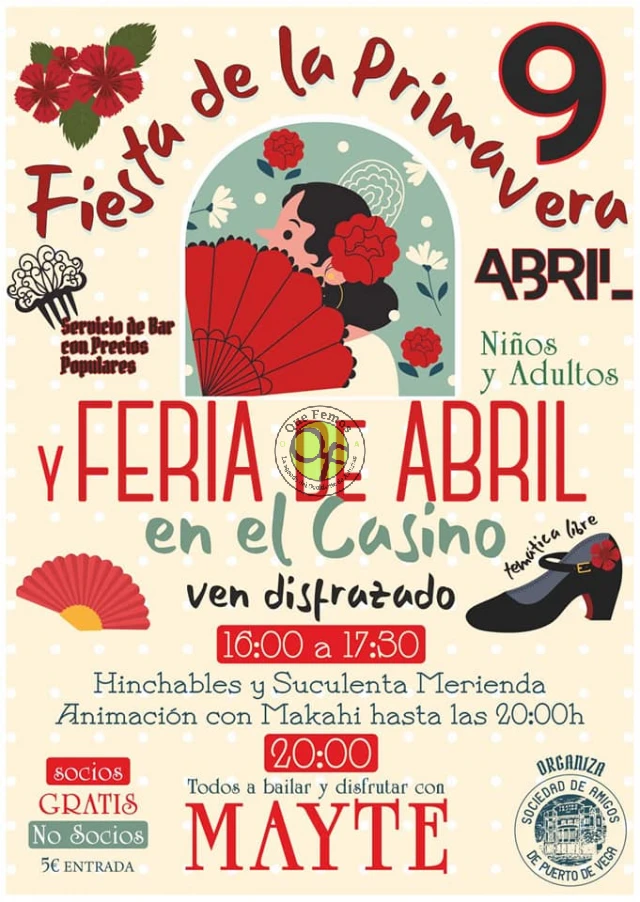 Fiesta de la Primavera y Feria de Abril 2022 en Puerto de Vega