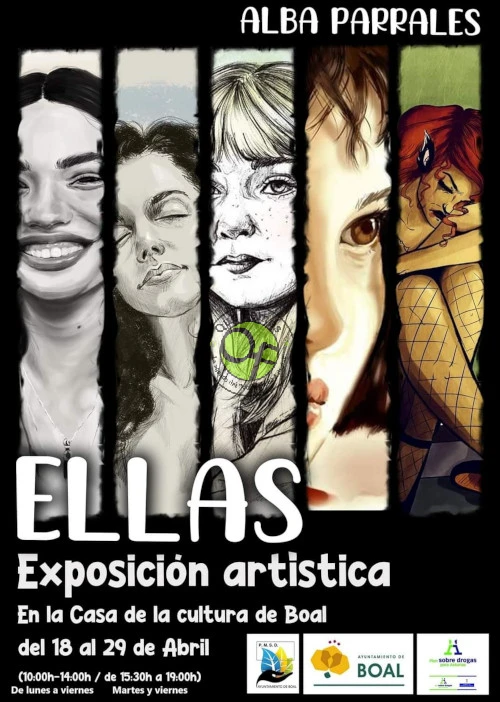 Boal acoge la exposición de Alba Parrales: Ellas