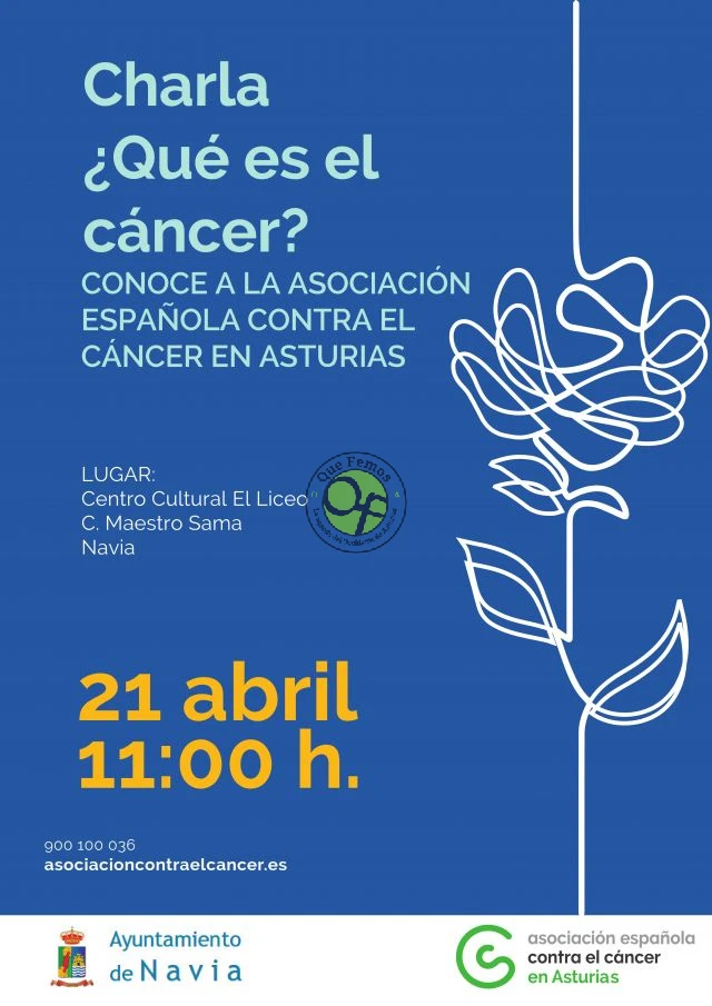 Charla sobre el cáncer en Navia