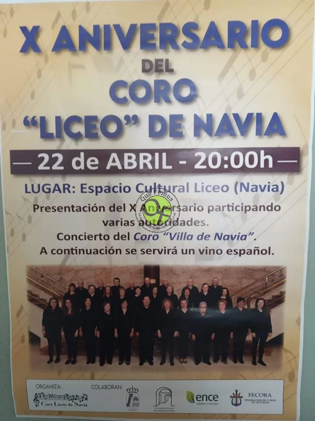 X Aniversario del Coro Liceo de Navia