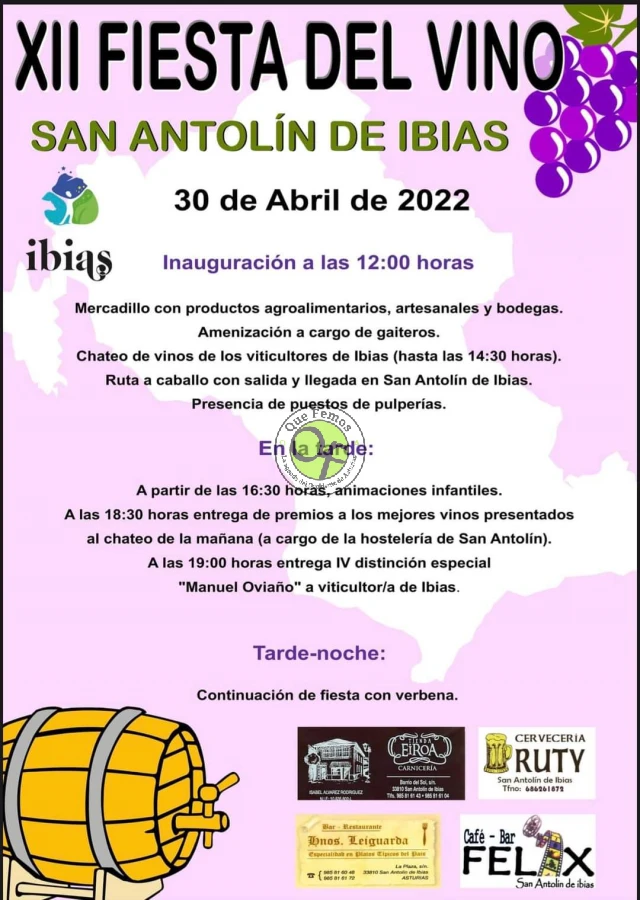XII Fiesta del Vino en San Antolín de Ibias 2022