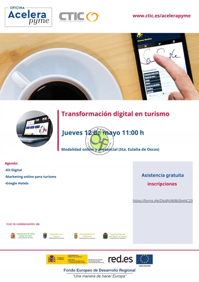 Jornada sobre transformación digital en turismo en Santalla