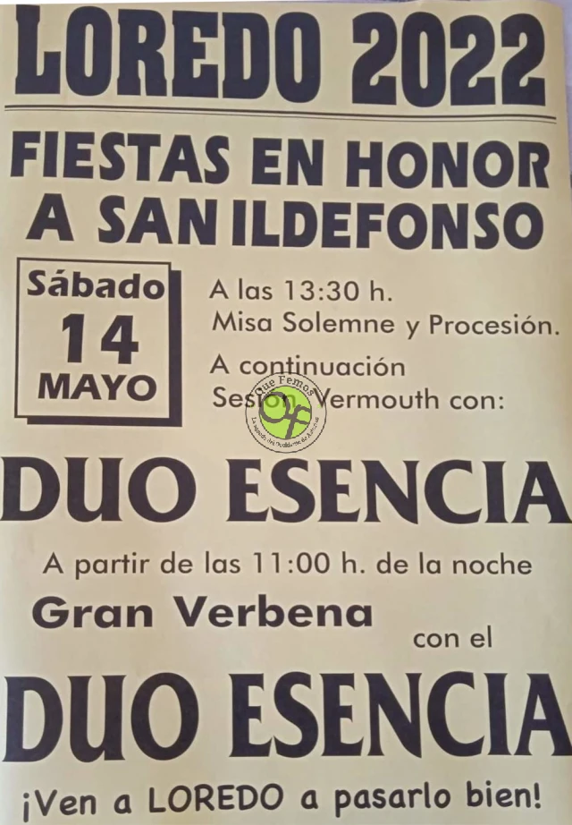 Fiestas de San Ildefonso 2022 en Loredo