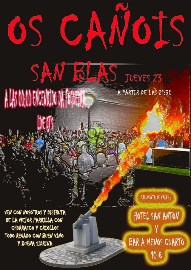 Fiesta de San Blas 2022 en Os Cañois