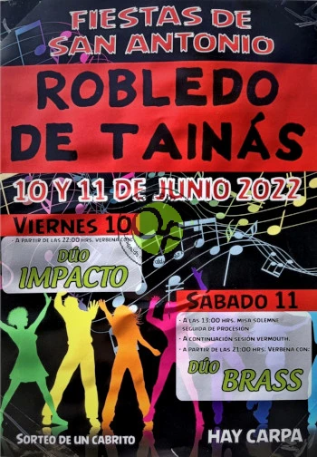 Fiestas de San Antonio 2022 en Robledo de Tainás