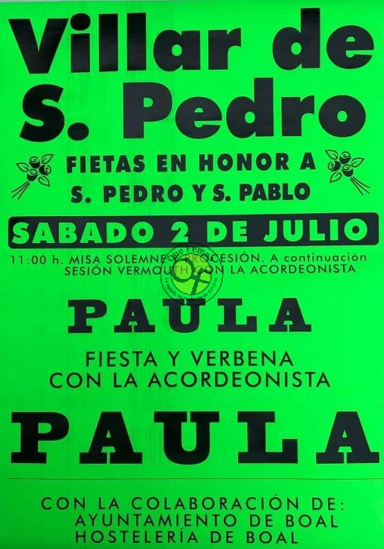 Fiesta de San Pedro y San Pablo 2022 en Villar de San Pedro