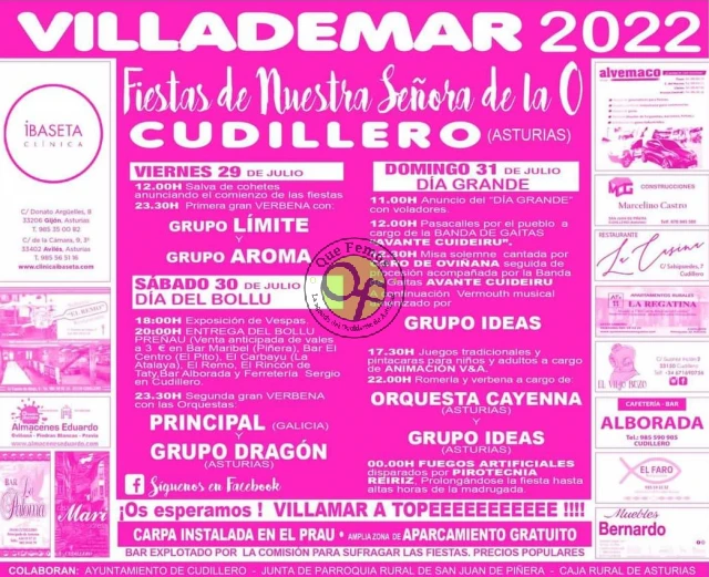Fiestas de Nuestra Señora de la O 2022 en Villademar