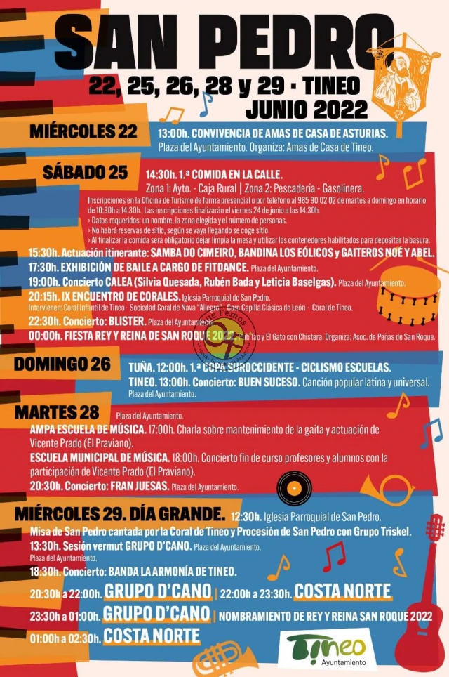 Fiestas de San Pedro 2022 en Tineo