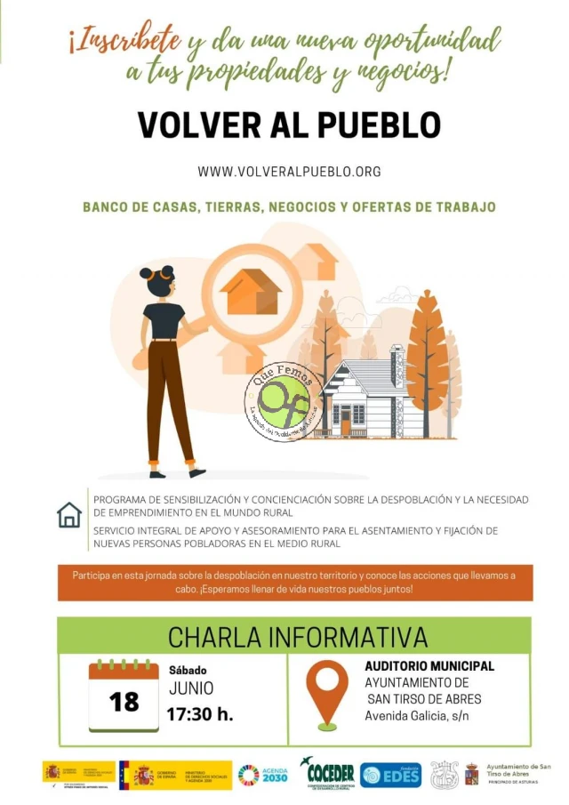 Volver Al Pueblo: charla sobre el proyecto en San Tirso de Abres