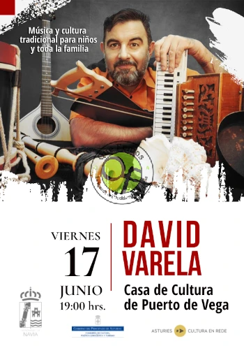 David Varela en la Casa de Cultura de Puerto de Vega