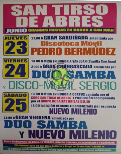 Fiestas de San Juan 2022 en San Tirso de Abres