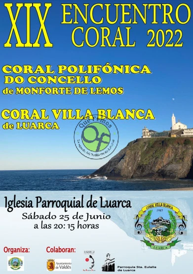 XIX Encuentro Coral 2022 en la iglesia parroquial de Luarca