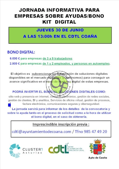 Jornada sobre el kit digital para empresas en Coaña