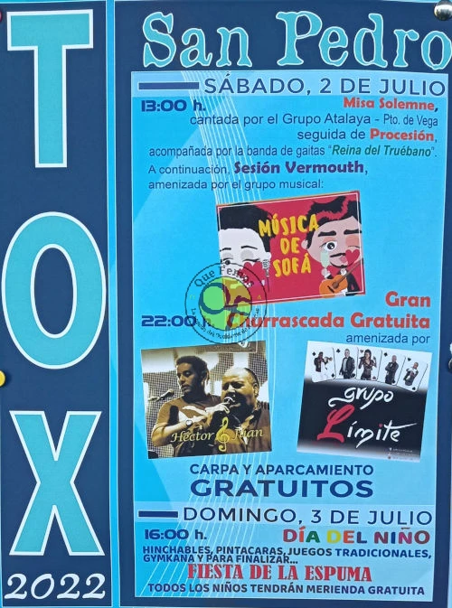 Fiestas de San Pedro 2022 en Tox