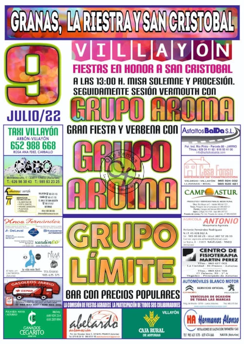 Fiestas de San Cristóbal 2022 en Granas, La Riestra y San Cristóbal