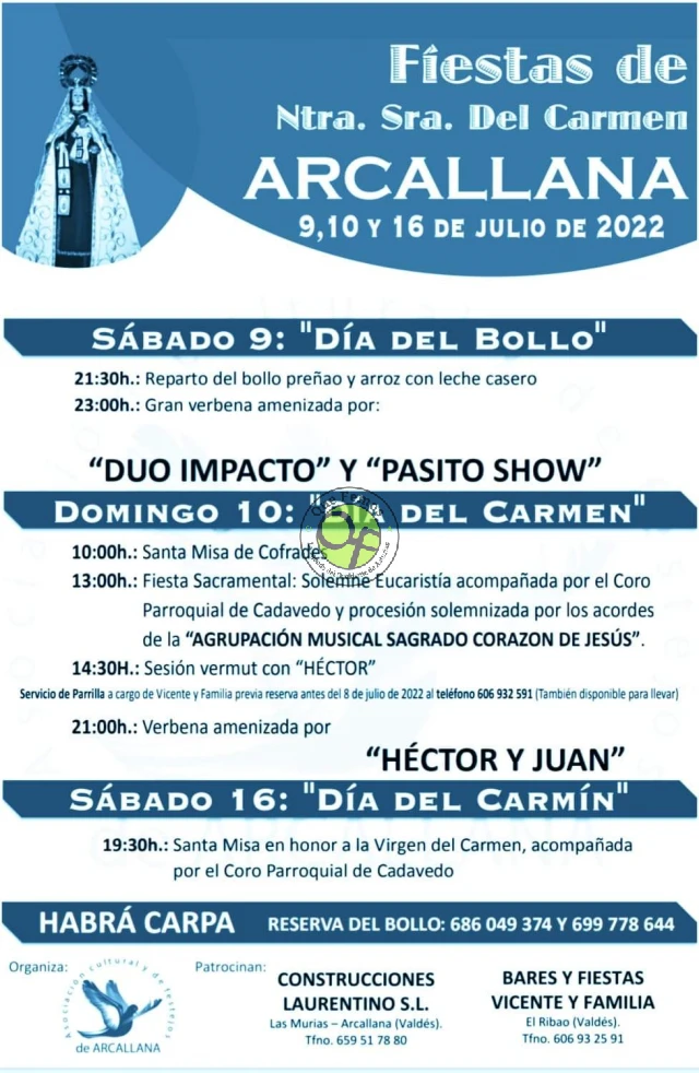 Fiestas del Carmen 2022 en Arcallana