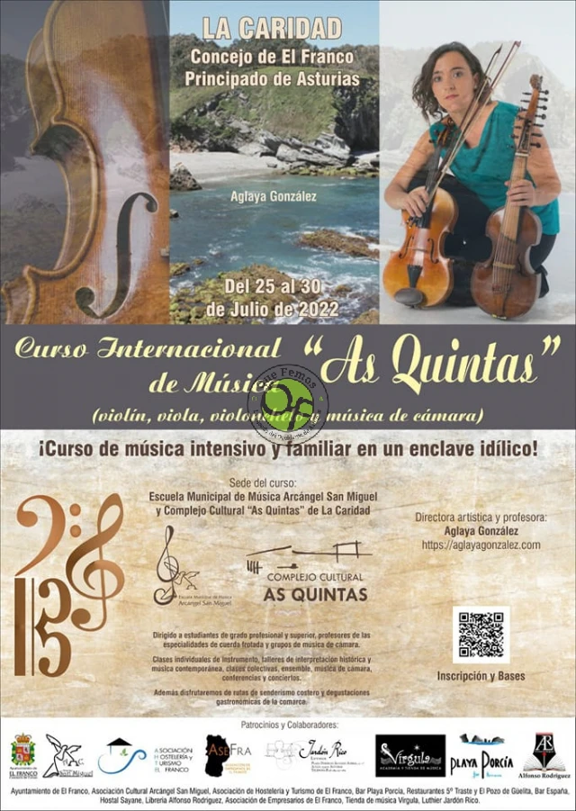 Curso Internacional de Música As Quintas en El Franco 2022