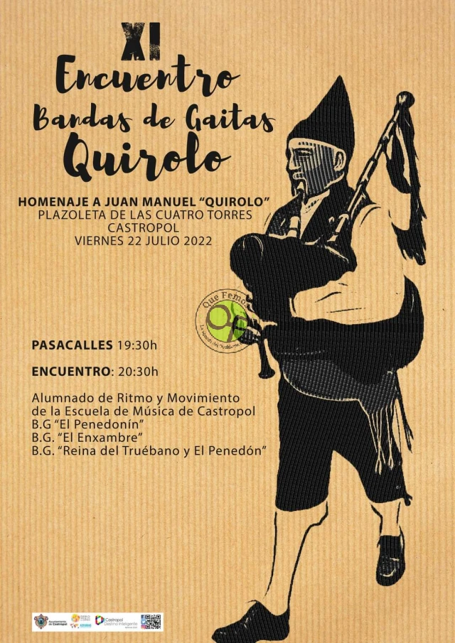XI Encuentro de Bandas de Gaitas “Quirolo” de Castropol