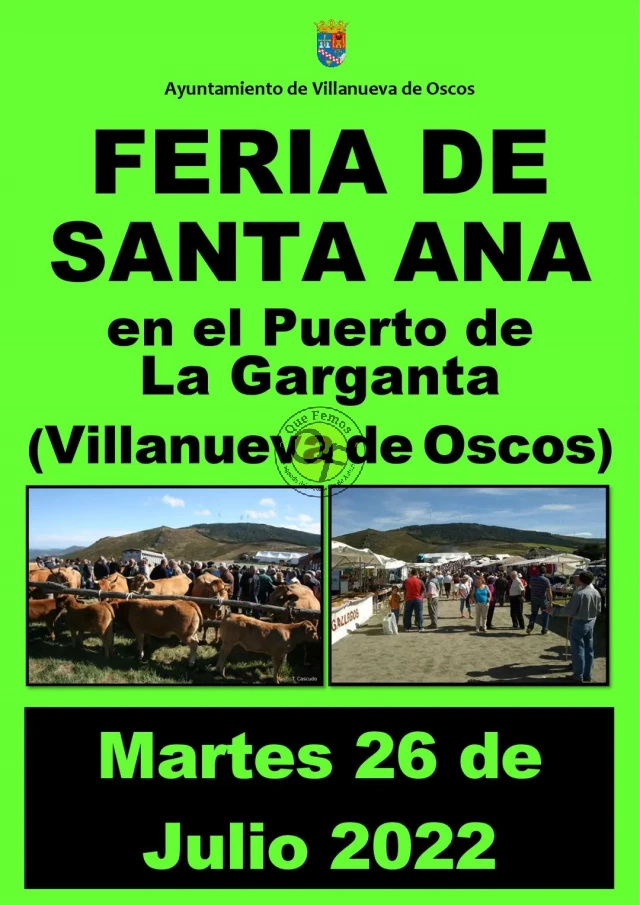 Feria de Santa Ana 2022 en La Garganta