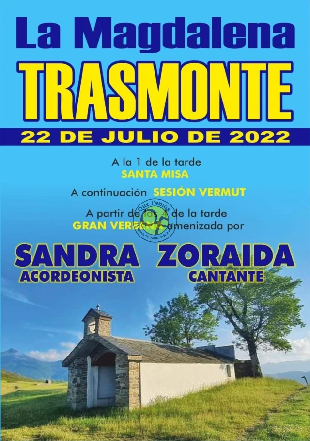 Fiesta de la Magdalena 2022 en Trasmonte