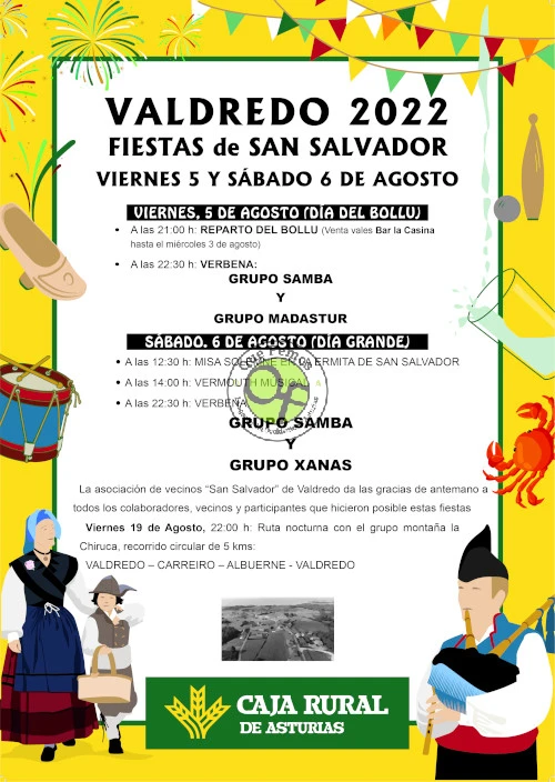Fiestas de San Salvador 2022 en Valdredo