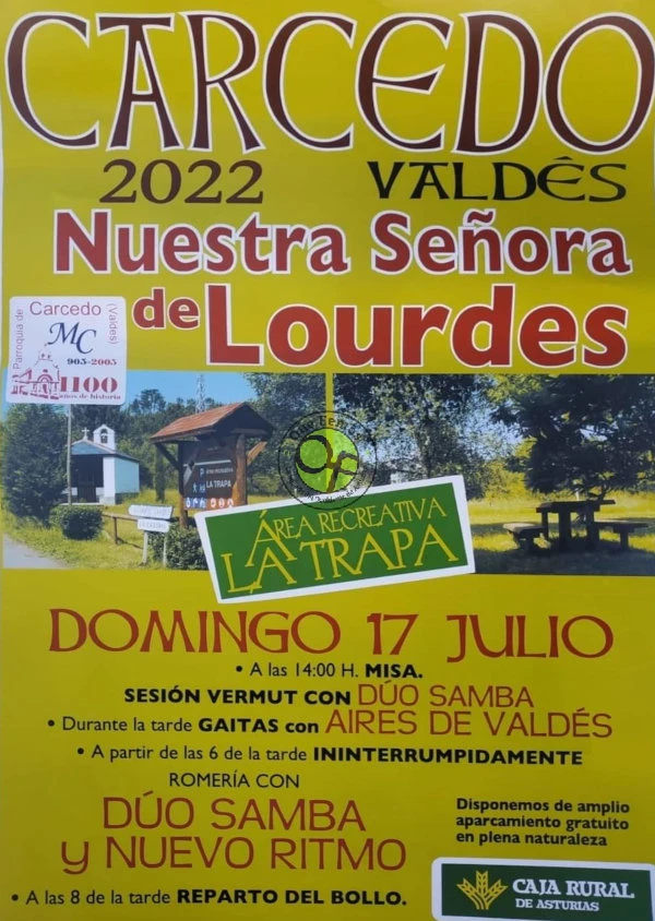 Fiesta de Nuestra Señora de Lourdes 2022 en Carcedo