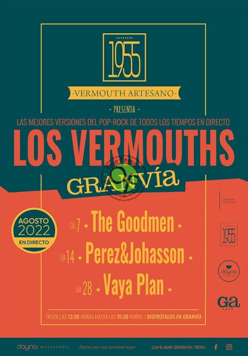 Los Vermouths 2022 del Gran Vía en Boal: tres conciertos este agosto