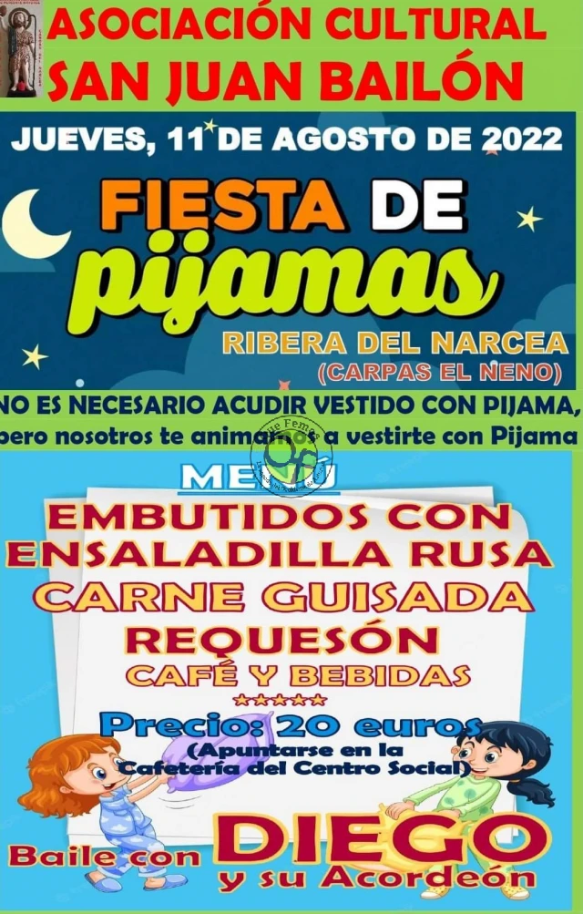 Fiesta de Pijamas en Ribera del Narcea