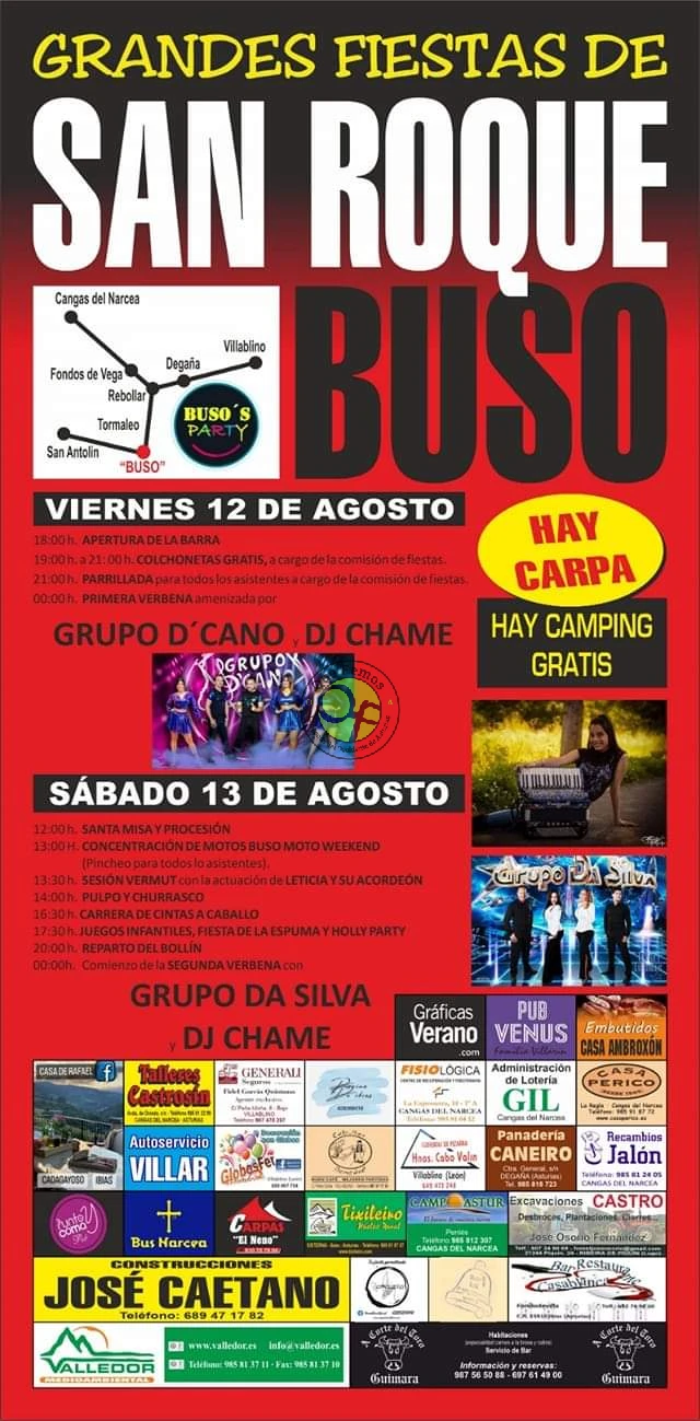 Fiestas de San Roque 2022 en Buso