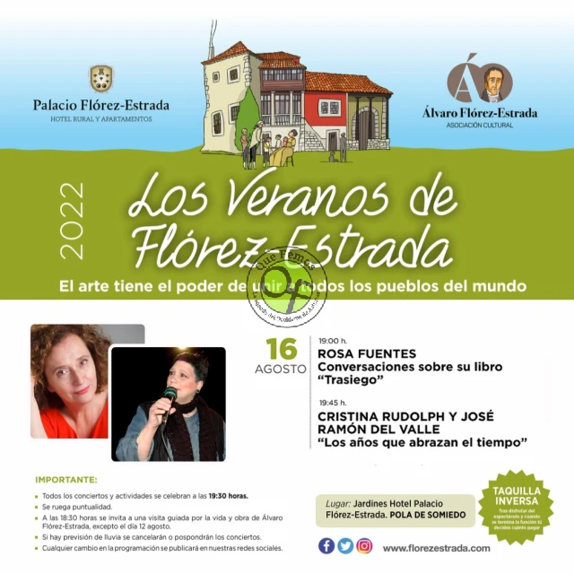 Rosa Fuentes, Cristina Rudolph y José Ramón del Valle en Los Veranos de Flórez-Estrada
