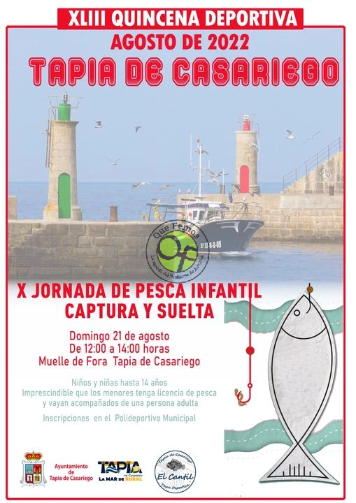 XLIII Quincena Deportiva de Tapia de Casariego: X Jornada de Pesca Infantil