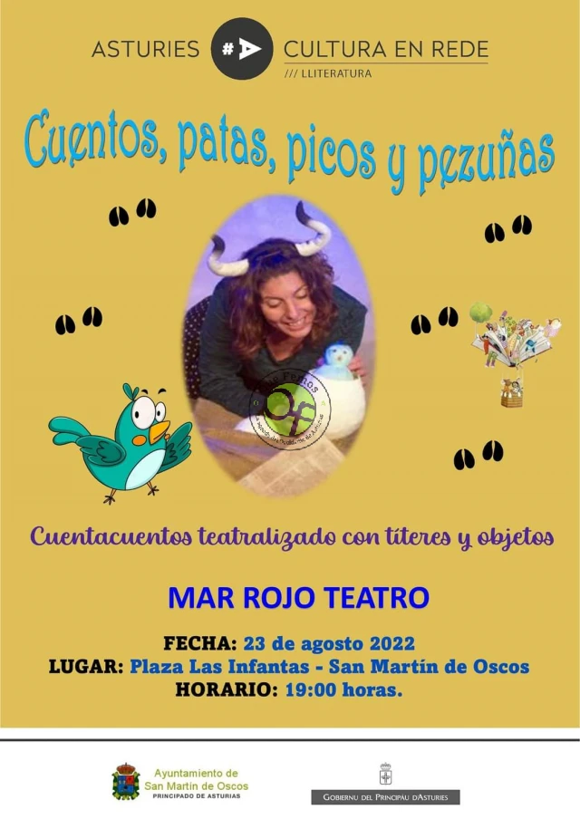 Cuentacuentos en San Martín de Oscos con Mar Rojo Teatro