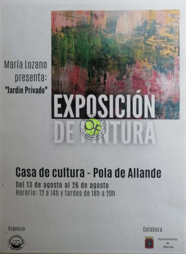 María Lozano expone su obra pictórica en Pola de Allande