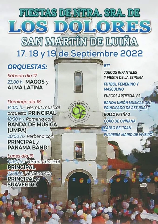 Fiestas de Nuestra Señora de los Dolores 2022 en San Martín de Luiña